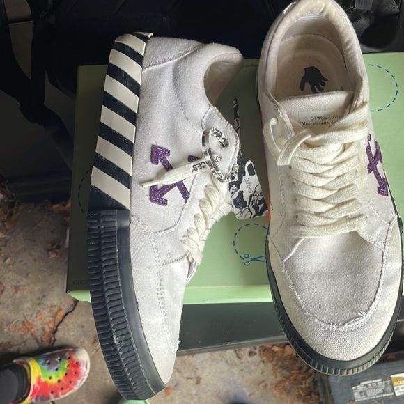 COPY - Off-White Vulc Sneaker Low White Purple Size 45 - Picture 4 of 7